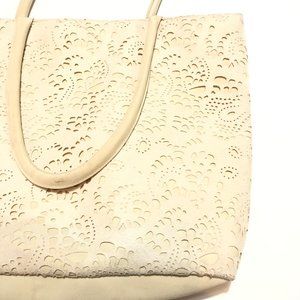 NORDSTROM SHOULDER TOTE VANILLA BAG